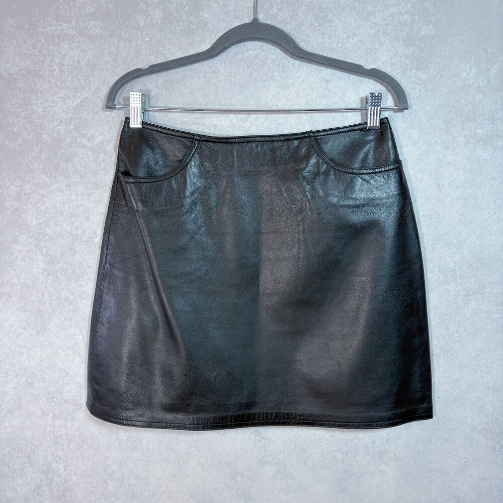 The Limited Women's Leather Mini Skirt Black Size 8